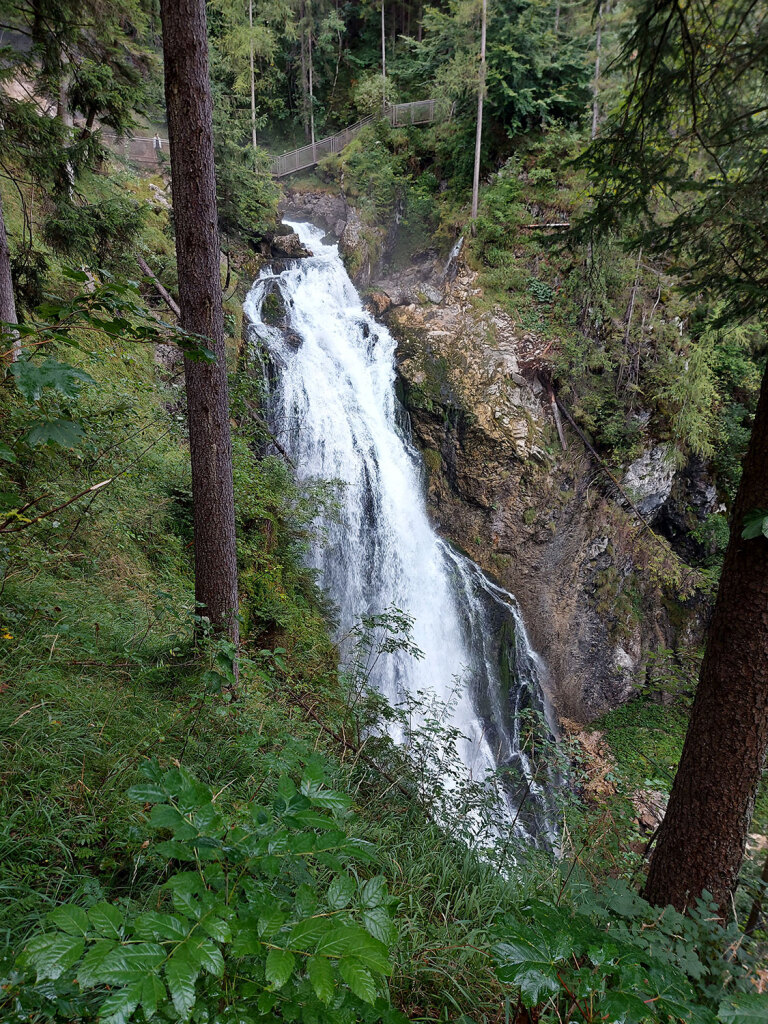 Blick auf den Wasserfall von oben